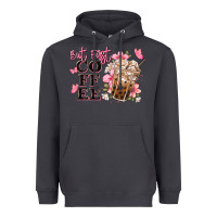 Smoke but first coffee floral Heavyweight Hoodie - JahusDesignShop