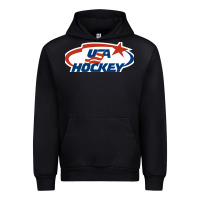 Black usa hockey Urban Hoodie - linhVisuals