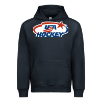 Navy usa hockey Urban Hoodie - linhVisuals