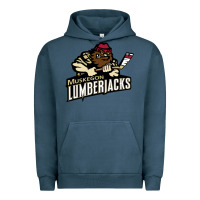 Pigment Midnight Navy muskegon lumberjacks dc143c Urban Hoodie - linhVisuals