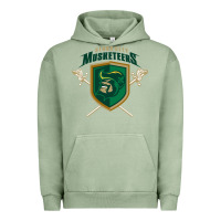 Pigment Oil Green sioux city musketeers Urban Hoodie - linhVisuals