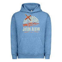 Pigment Pebble Blue Jason Aldean Urban Hoodie - linhVisuals