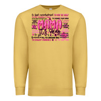 Antique Gold mama its okay typography Premium Sweatshirt - JahusDesignShop