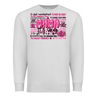 Dove Grey mama its okay typography Premium Sweatshirt - JahusDesignShop