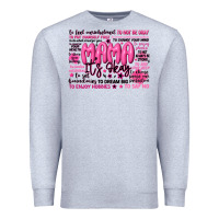 Heather Grey mama its okay typography Premium Sweatshirt - JahusDesignShop