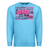 Ocean Blue mama its okay typography Premium Sweatshirt - JahusDesignShop
