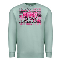 Seafoam mama its okay typography Premium Sweatshirt - JahusDesignShop