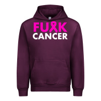 Mauve Wine fck cancer Urban Hoodie - linhVisuals