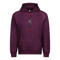 Mauve Wine Maldives Map Flag Drawing Line Art Urban Hoodie - linhVisuals