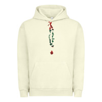 Pigment Pistachio Maldives Map Flag Drawing Line Art Urban Hoodie - linhVisuals