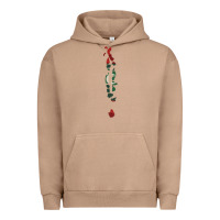 Pigment Burro Maldives Map Flag Drawing Line Art Urban Hoodie - linhVisuals