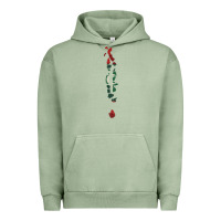Pigment Oil Green Maldives Map Flag Drawing Line Art Urban Hoodie - linhVisuals