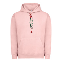 Pigment Salmon Maldives Map Flag Drawing Line Art Urban Hoodie - linhVisuals