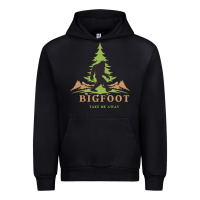 Black bigfoot t  shirt bigfoot take me away t  shirt Urban Hoodie - linhVisuals