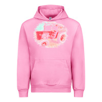 Fuchsia Pink tractor t  shirt tractor t  shirt Urban Hoodie - linhVisuals