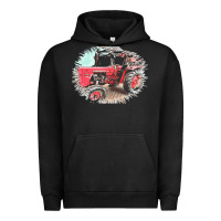 Pigment Black tractor t  shirt tractor t  shirt Urban Hoodie - linhVisuals