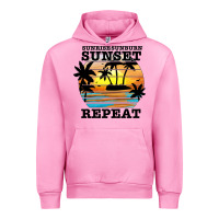 Fuchsia Pink sunrise sunburn sunset repeat Urban Hoodie - JahusDesignShop