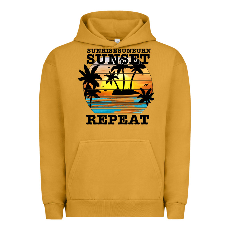 Sunrise Sunburn Sunset Repeat Urban Hoodie by JahusDesignShop | Teevron
