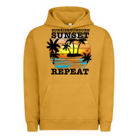 Pigment Peanut Butter sunrise sunburn sunset repeat Urban Hoodie - JahusDesignShop