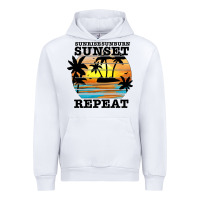 White sunrise sunburn sunset repeat Urban Hoodie - JahusDesignShop