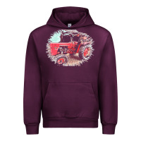 Mauve Wine tractor t  shirt tractor t  shirt Urban Hoodie - linhVisuals
