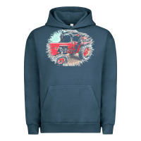 Pigment Midnight Navy tractor t  shirt tractor t  shirt Urban Hoodie - linhVisuals