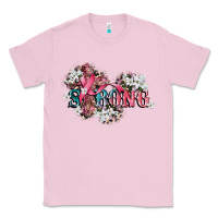 Bubblegum Pink strong cancer awareness 12 inches 300 dpi Classic Tee - CowGirlArtShop
