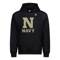 Black navy midshipmen Urban Hoodie - linhVisuals