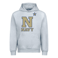 Heather Grey navy midshipmen Urban Hoodie - linhVisuals