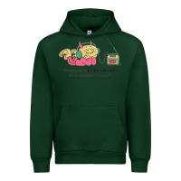 Forest Green listening to lemon demon Urban Hoodie - linhVisuals