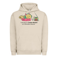 Pigment French Oak listening to lemon demon Urban Hoodie - linhVisuals