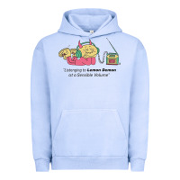 Pigment Grape Ice listening to lemon demon Urban Hoodie - linhVisuals