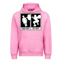 Fuchsia Pink your wife my wife weightlifting Urban Hoodie - linhVisuals