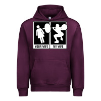 Mauve Wine your wife my wife weightlifting Urban Hoodie - linhVisuals