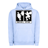 Pigment Grape Ice your wife my wife weightlifting Urban Hoodie - linhVisuals