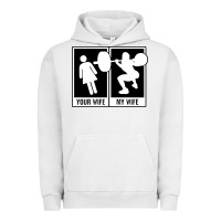 Pigment Lunar Rock your wife my wife weightlifting Urban Hoodie - linhVisuals