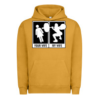 Pigment Peanut Butter your wife my wife weightlifting Urban Hoodie - linhVisuals