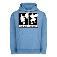 Pigment Pebble Blue your wife my wife weightlifting Urban Hoodie - linhVisuals