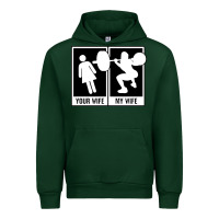 Forest Green your wife my wife weightlifting Urban Hoodie - linhVisuals