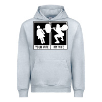 Heather Grey your wife my wife weightlifting Urban Hoodie - linhVisuals