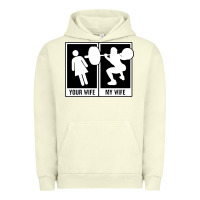 Pigment Pistachio your wife my wife weightlifting Urban Hoodie - linhVisuals