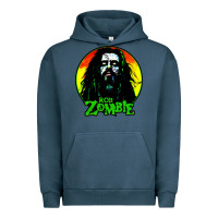 Pigment Midnight Navy rob zombie 02 Urban Hoodie - linhVisuals