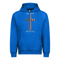 Cobalt for god and country cross american flag faith us patriotic tank top Urban Hoodie - linhVisuals