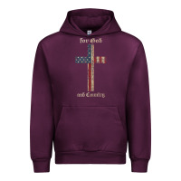 Mauve Wine for god and country cross american flag faith us patriotic tank top Urban Hoodie - linhVisuals