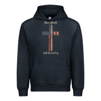 Navy for god and country cross american flag faith us patriotic tank top Urban Hoodie - linhVisuals