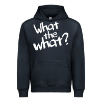 Navy what the what Urban Hoodie - linhVisuals