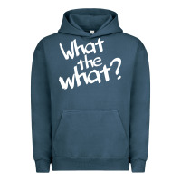 Pigment Midnight Navy what the what Urban Hoodie - linhVisuals