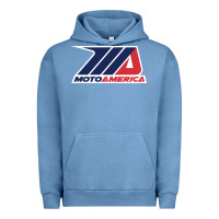 Pigment Pebble Blue moto america Urban Hoodie - linhVisuals