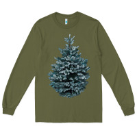 Army Green Colorado Blue Spruce Long Sleeve Tee - RanaPortraitStore