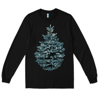 Black Colorado Blue Spruce Long Sleeve Tee - RanaPortraitStore